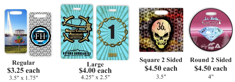 disc golf bag tags