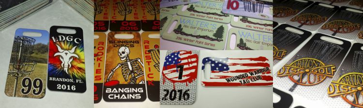 disc golf bag tags