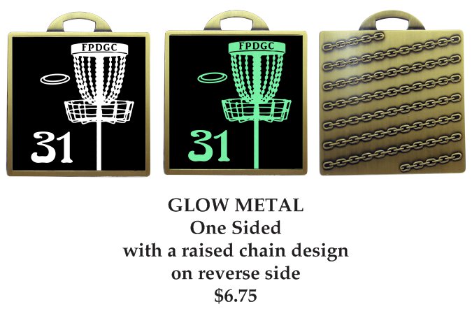Glow Medallion Bag Tags