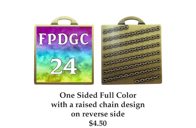 Square Medallion Bag Tags